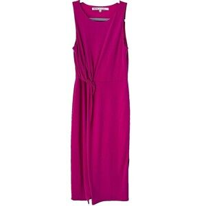 Rachel Roy Pink Textured Midi Tank Dress Womens Size S Flowy Summer Capsule